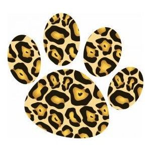 Leopard items polyvore animal. Cheetah clipart paw print
