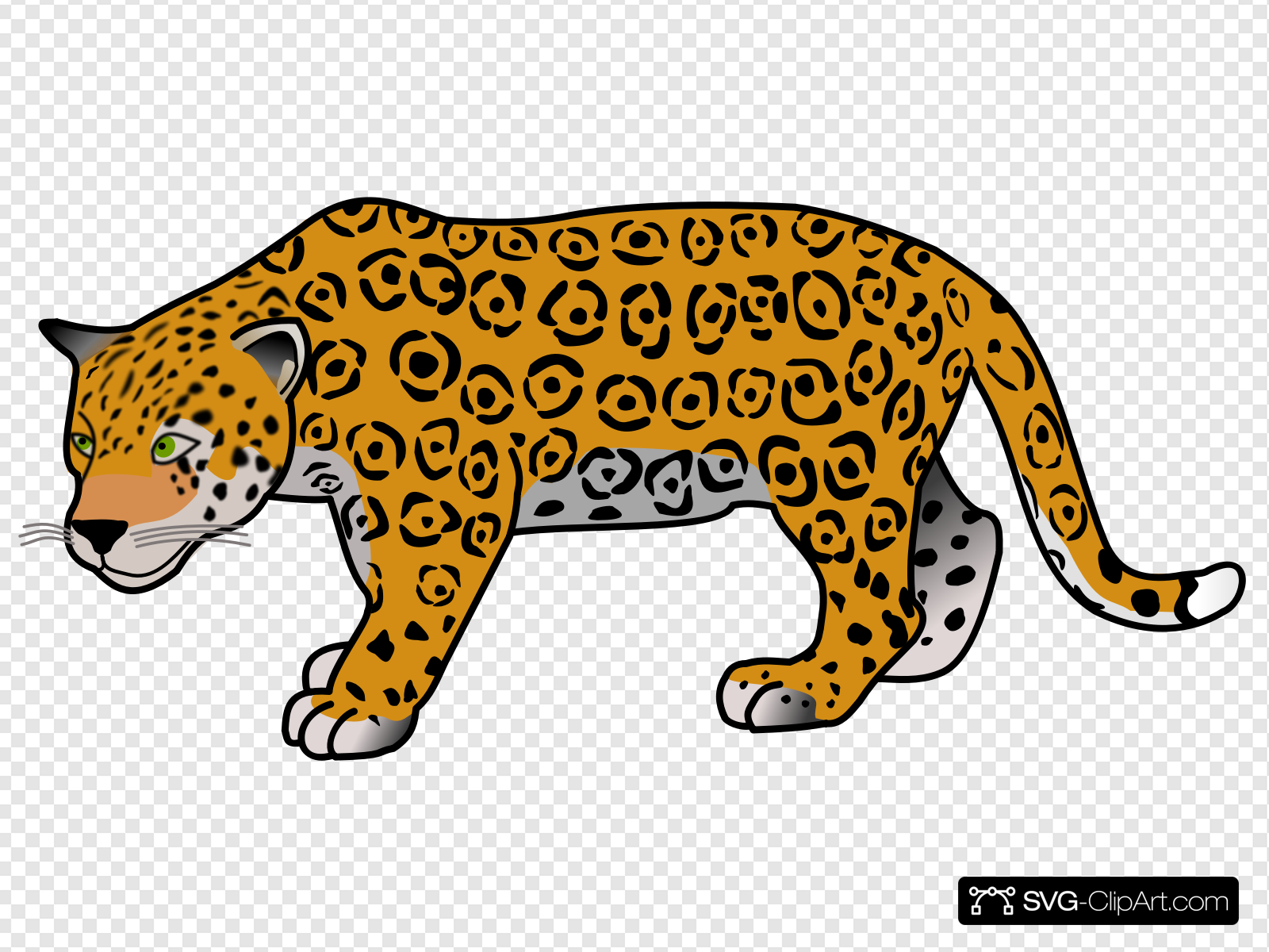 Леопард вектор мультяшный
