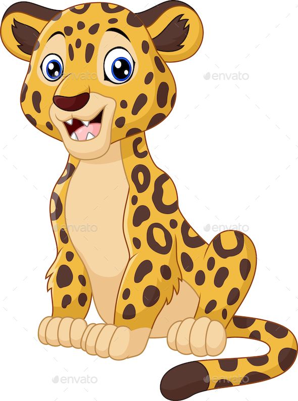 cheetah clipart vector