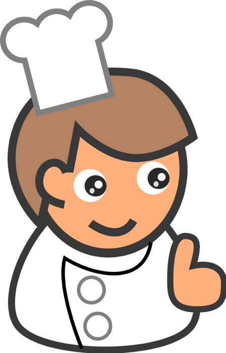Cartoon chef . Italian clipart waiter italian