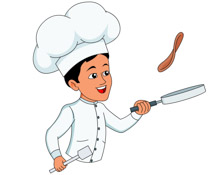 pancakes clipart chef