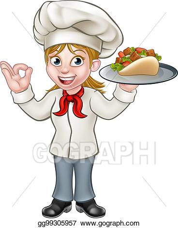 chef clipart female chef