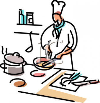 Chef food preparation