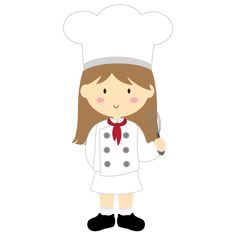 Girls clip art library. Chef clipart master chef