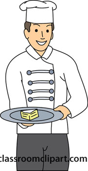 Chef clipart occupation. Cook food serving classroom