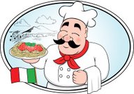 Chef clipart spaghetti. Italian cook with spicy