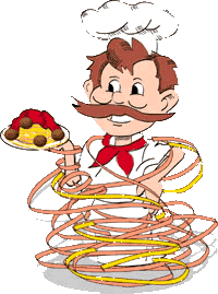 chef clipart spaghetti