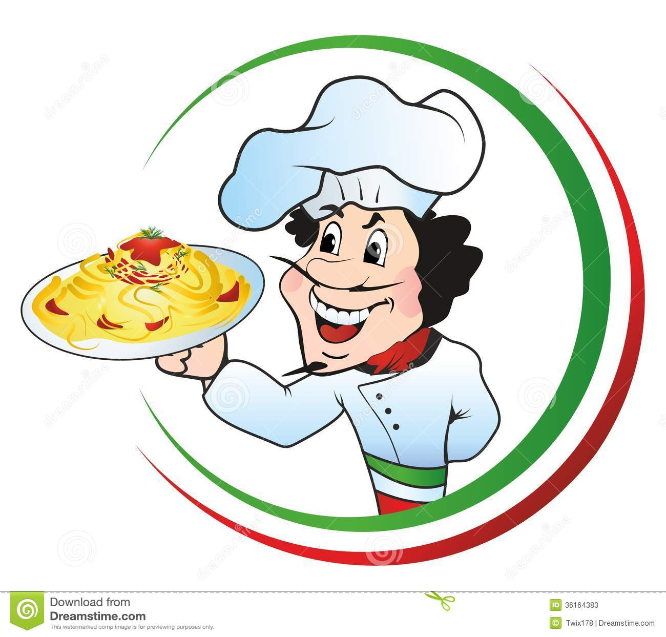 Clip art . Chef clipart spaghetti