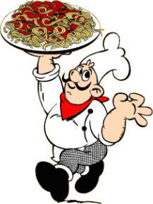 spaghetti clipart chef