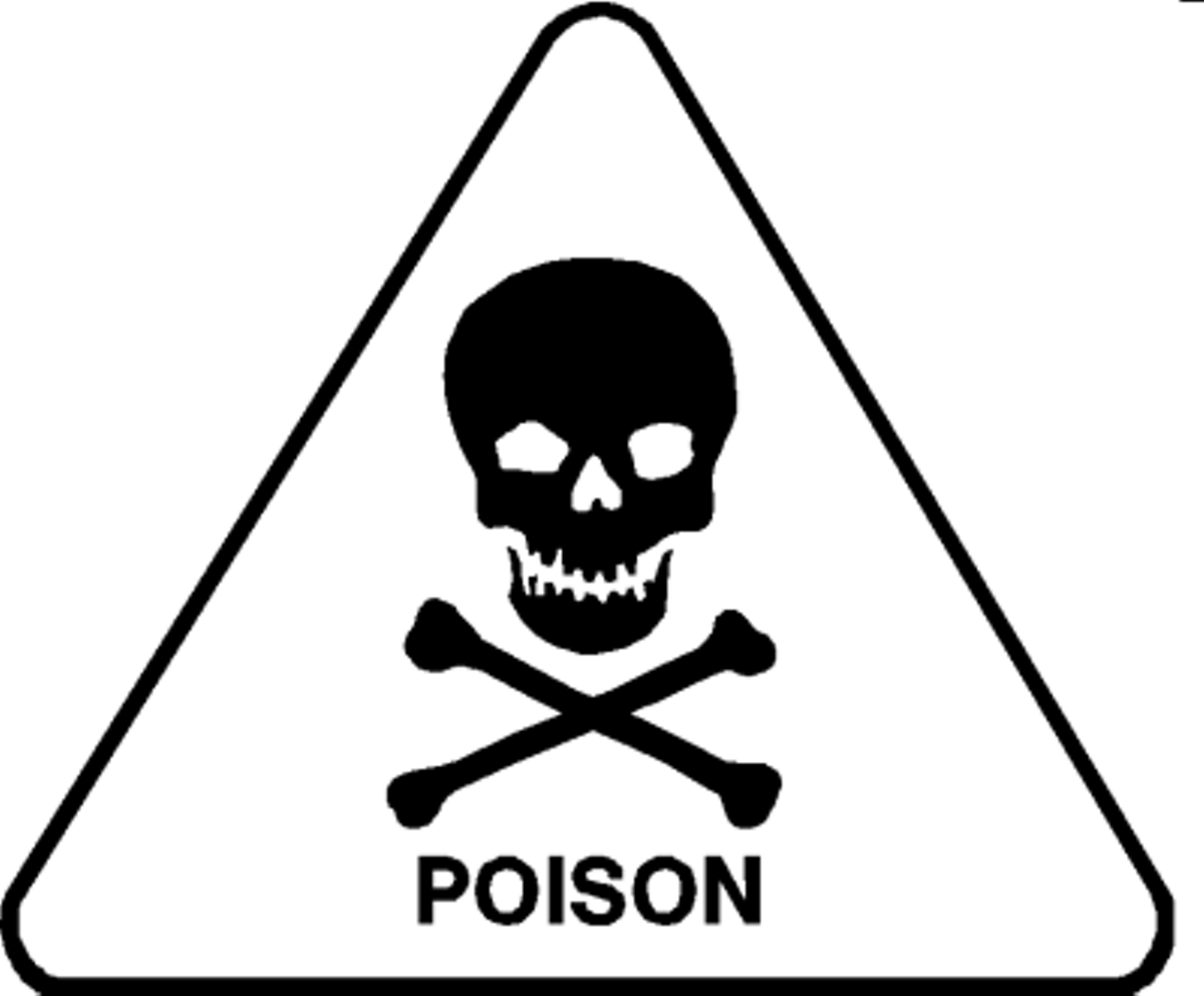 Poisonous chemicals cliparts.