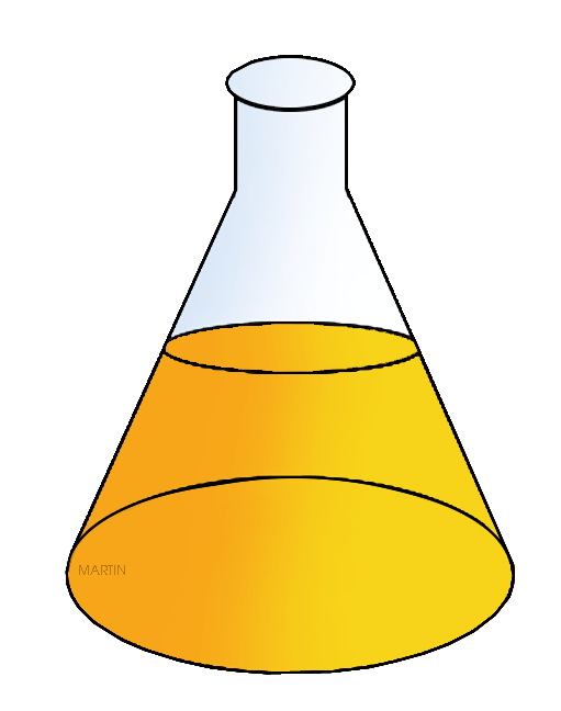 lab clipart flask