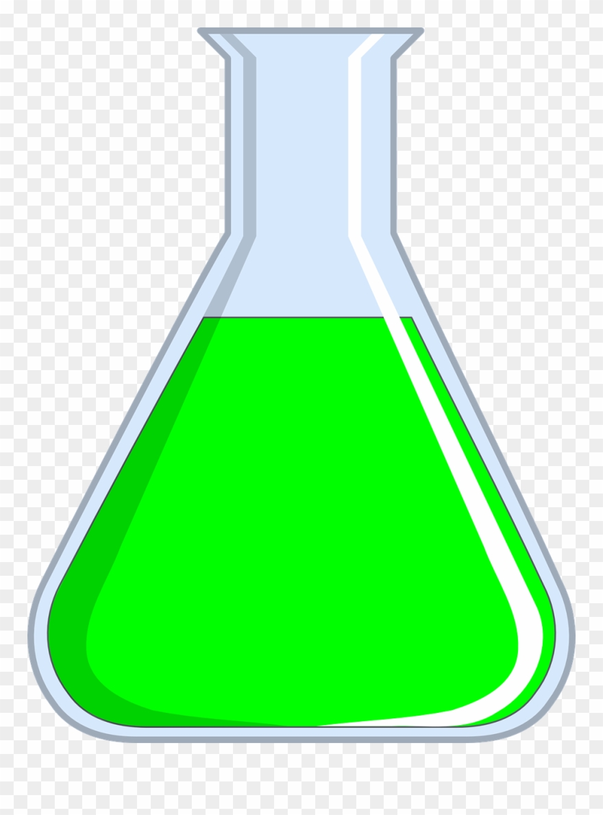 Chemical clipart flask. Erlenmeyer green chemistry png