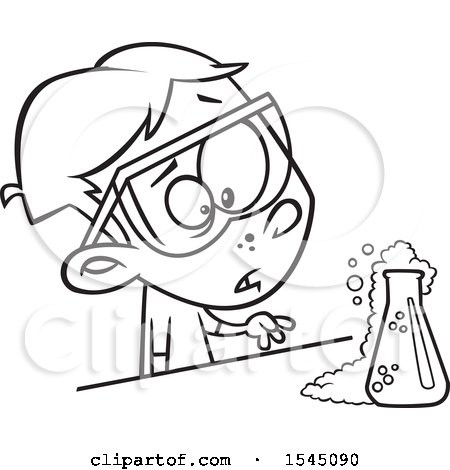 chemicals clipart black and white