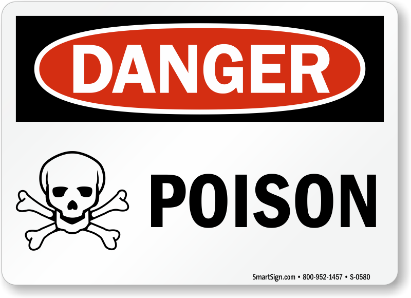 Poison poisonous warning signs. Chemicals clipart hazardous chemical