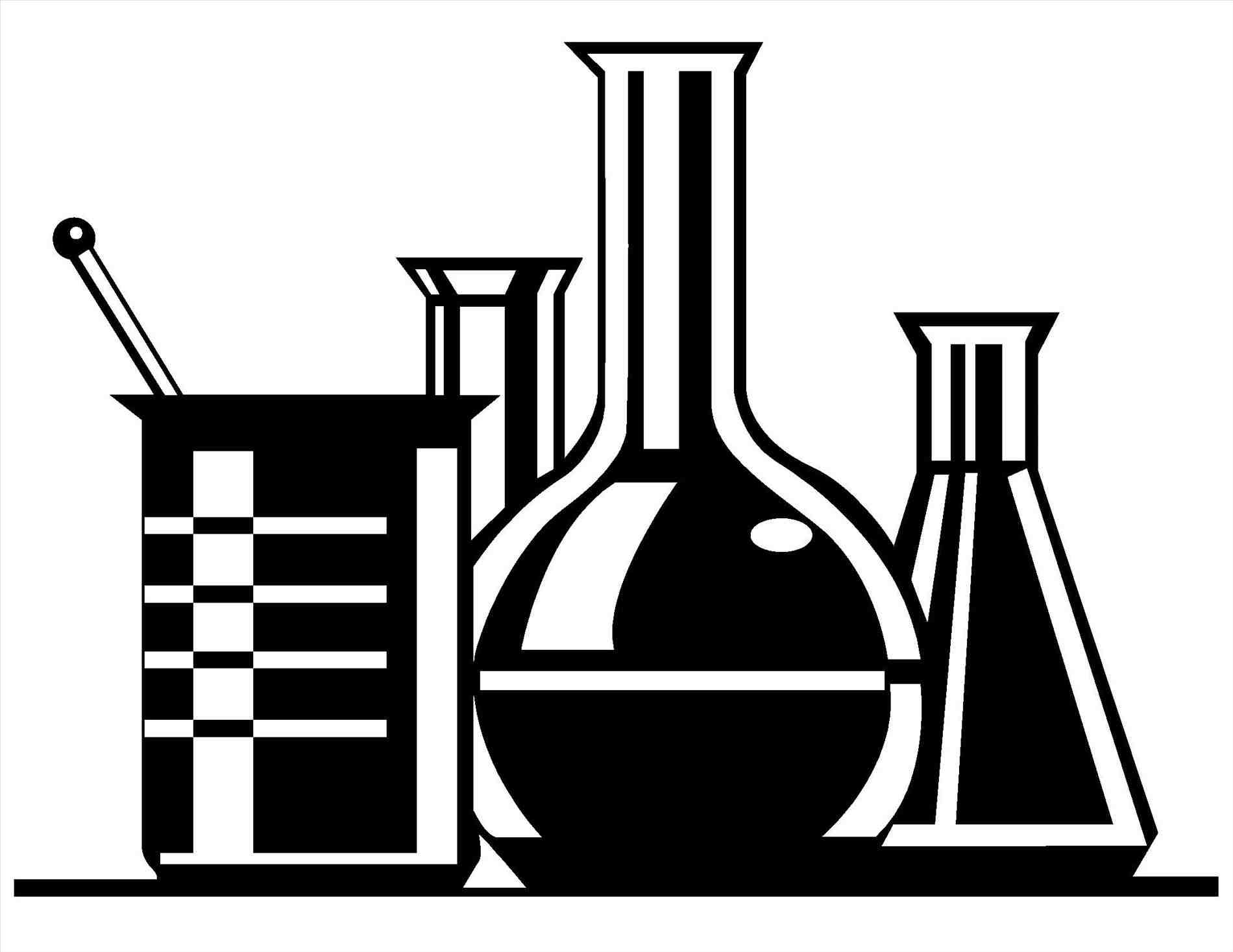 chemistry clipart black and white