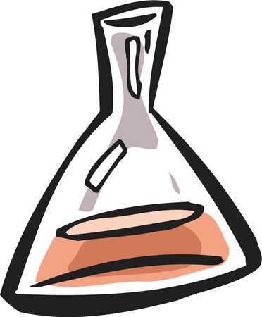 Stock illustration drawing of. Chemistry clipart erlenmeyer flask