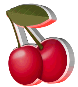 Cherry clipart animated. Cute fruit and vegetables