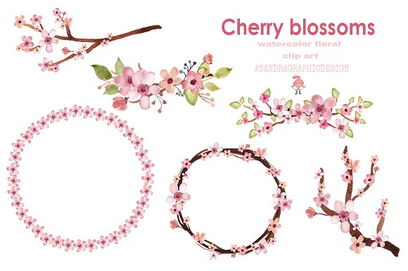cherries clipart blossum