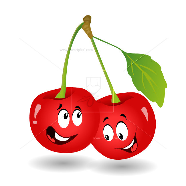 cherries clipart cartoon