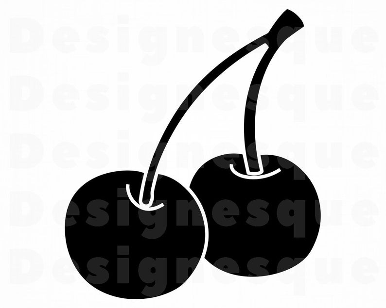 Cherry clipart file. Svg cherries files for