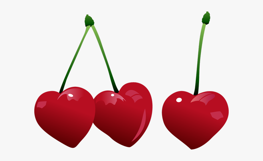 cherry clipart heart