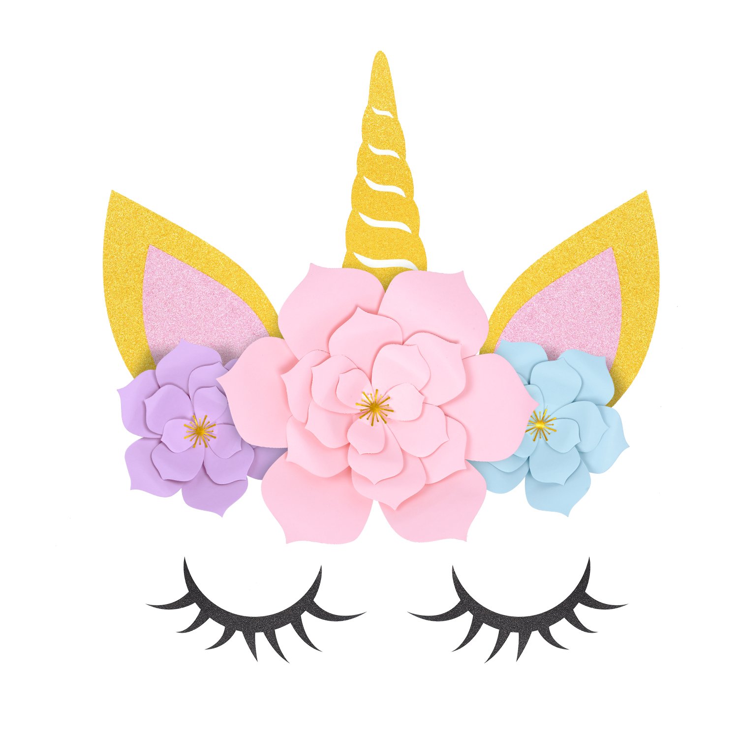 Clipart unicorn flower crown. Oriental cherry party supplies