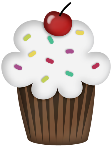 cherry clipart birthday cupcake