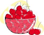 cherry clipart bowl