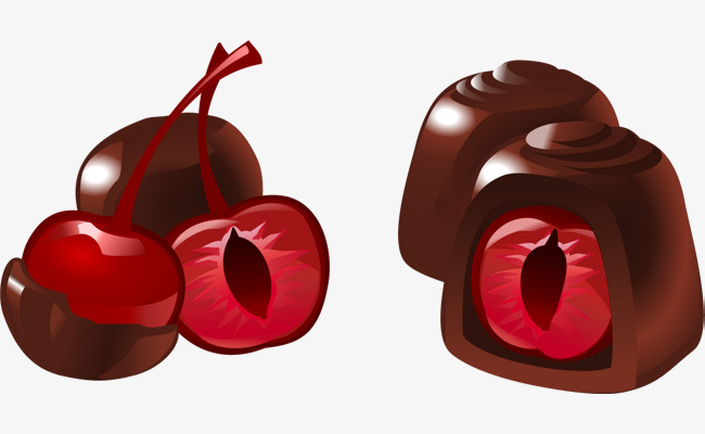 Cherry clipart chocolate cherry. Vector hand painted diagram