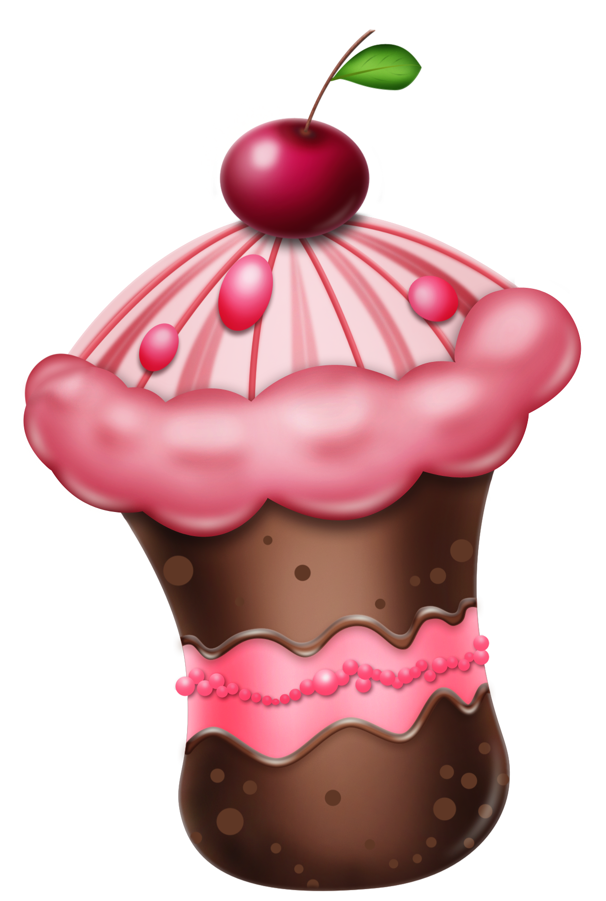 Small chocolate cake with. Clipart easter dessert