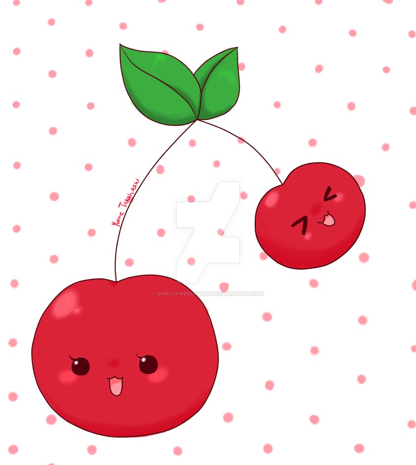 cherry clipart kawaii