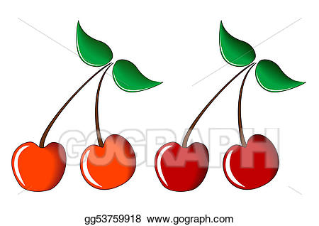 Stock illustration sweet and. Cherry clipart sour cherry