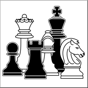 Clip art pieces b. Chess clipart
