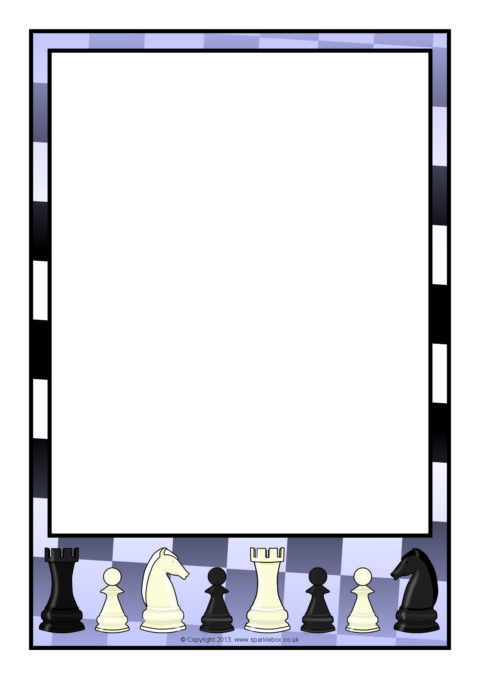 A page borders sb. Chess clipart border