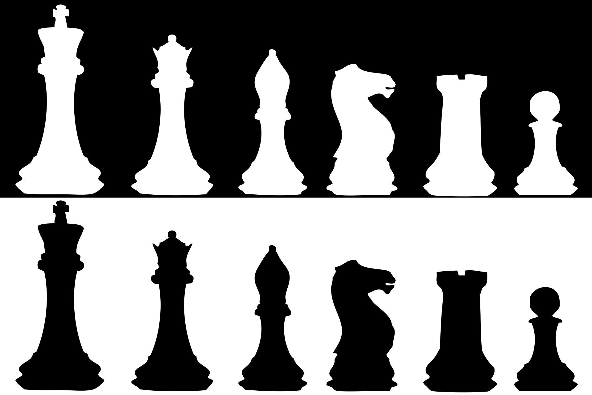 Set public domain art. Chess clipart chess piece