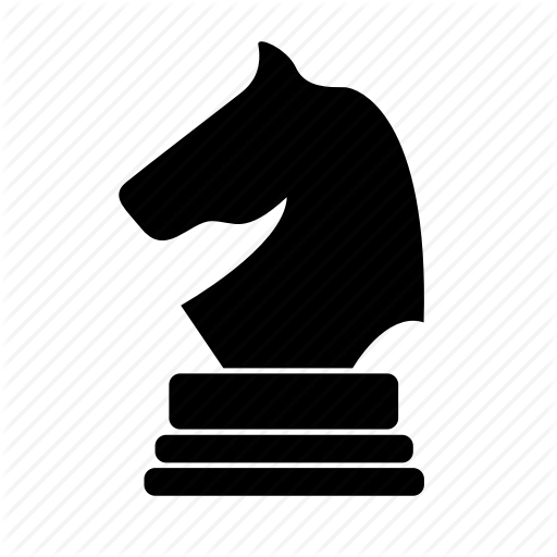 School black and white. Chess clipart horse chess