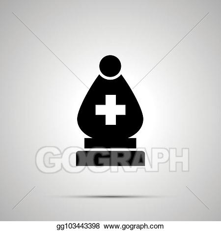 Chess clipart shadow. Vector art simple black