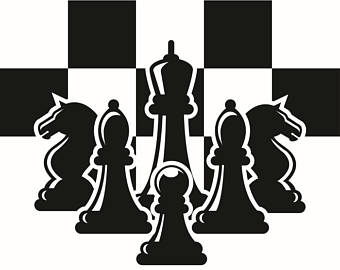 Chess silhouette