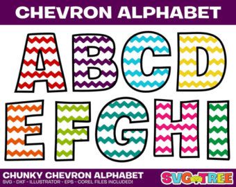 chevron clipart alphabet
