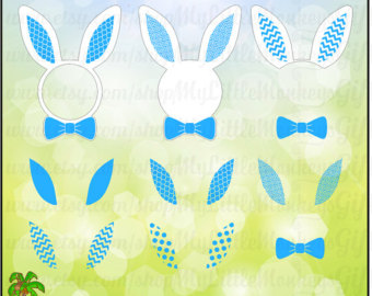 Chevron clipart bunny. Bow tie clip etsy