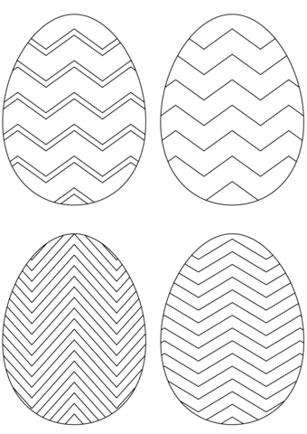 chevron clipart easter egg