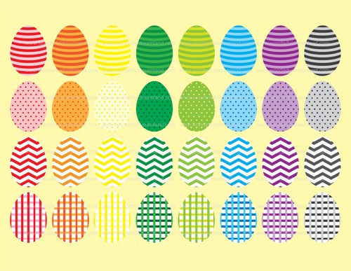 chevron clipart easter egg