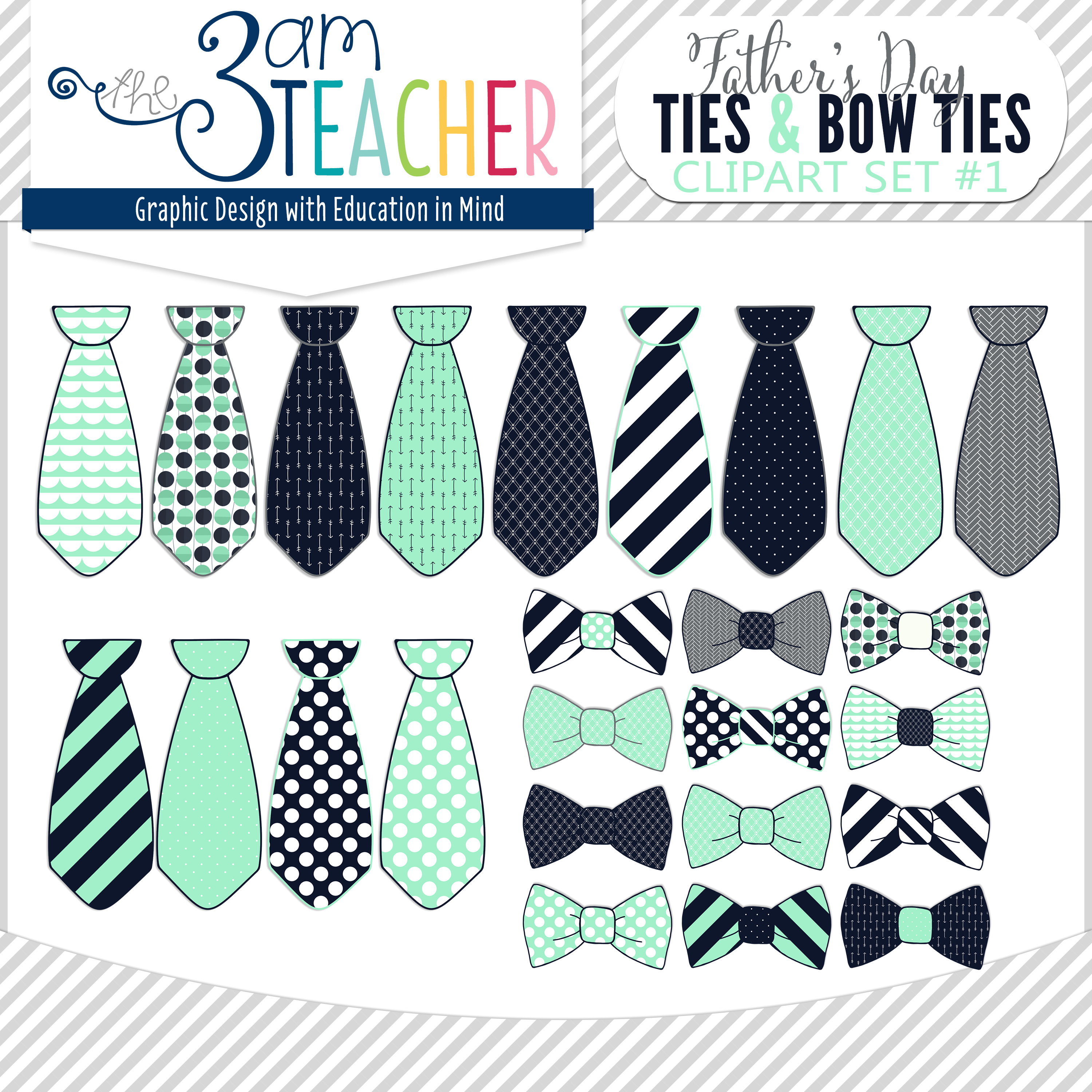 Father s day ties. Chevron clipart necktie
