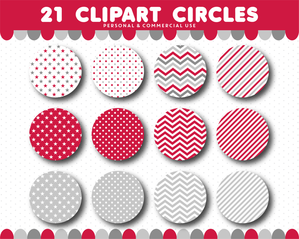 Chevron clipart pattern. Red circles with polka
