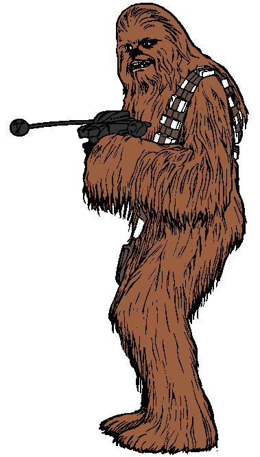Star wars clip art. Chewbacca clipart c3po