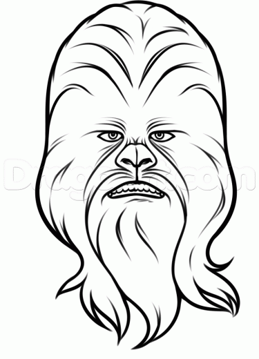 Chewbacca clipart chewbacca face. Drawing at getdrawings com