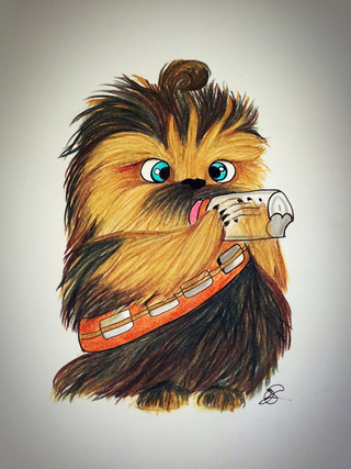 chewbacca clipart drawing