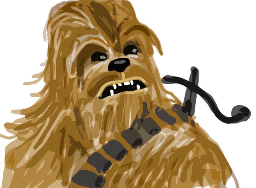 Download starwars star wars. Chewbacca clipart drawing