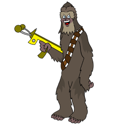 chewbacca clipart drawing