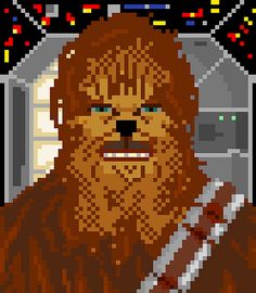 Chewbacca clipart pixel art, Chewbacca pixel art Transparent FREE for
